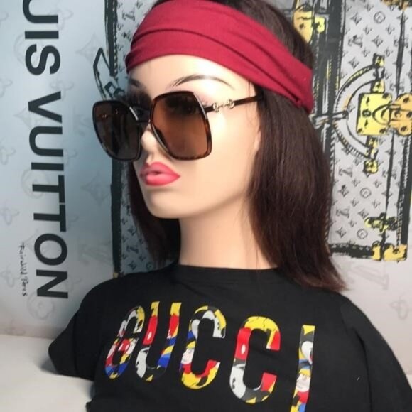 New Authentic Gucci Brown Sunglasses GG0890s 002 - Picture 4 of 11